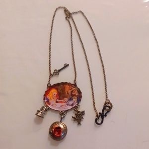 Alice in Wonderland charm necklace